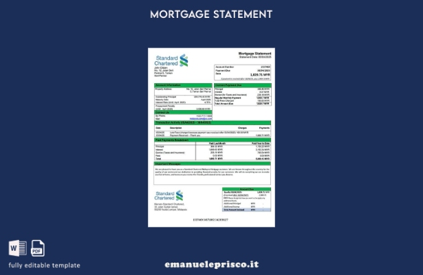 stile verificato Dichiarazione di mutuo Malaysia Standard Chartered Malaysia Mod